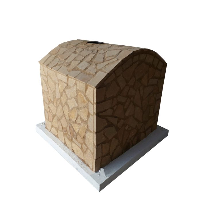 DUO 60x50 piec chlebowy i do pizzy niebezpośrednio dopalany gotowo murowany w piaskowcu - obrazek 7