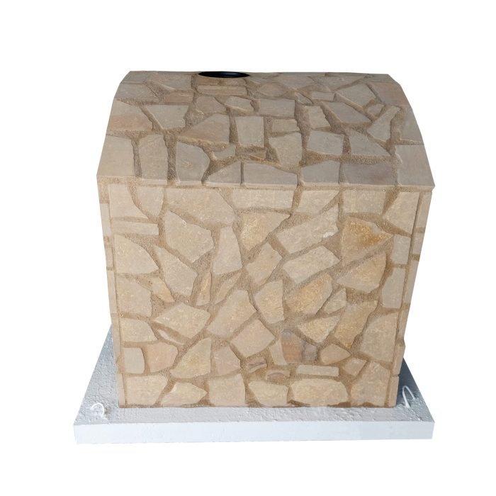 DUO 60x50 piec chlebowy i do pizzy niebezpośrednio dopalany gotowo murowany w piaskowcu - obrazek 3